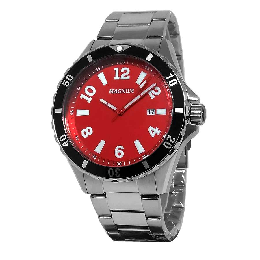 Relógio Magnum Masculino Prata Ma33068g