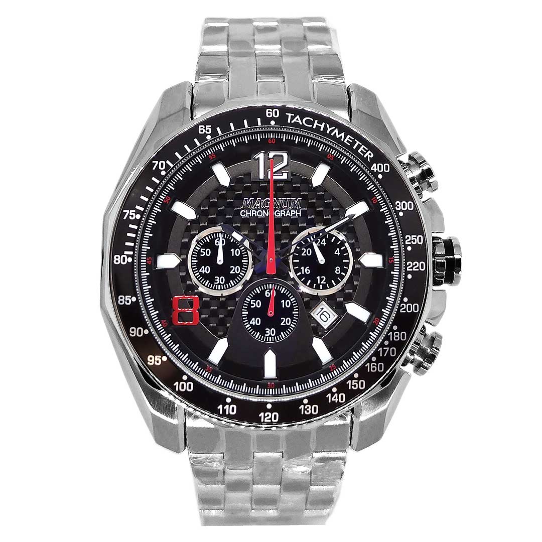 Relógio Magnum Masculino Chronograph Pulseira De Aço