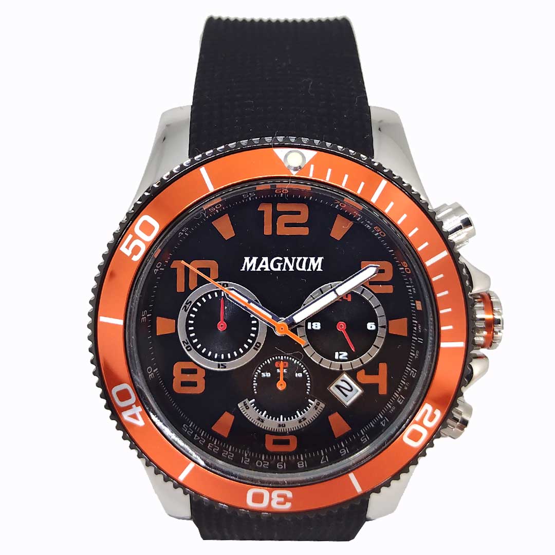 Relógio Magnum Masculino Steel Ma33488v Chronograph - Relojoaria - Art  Clock (Barueri)