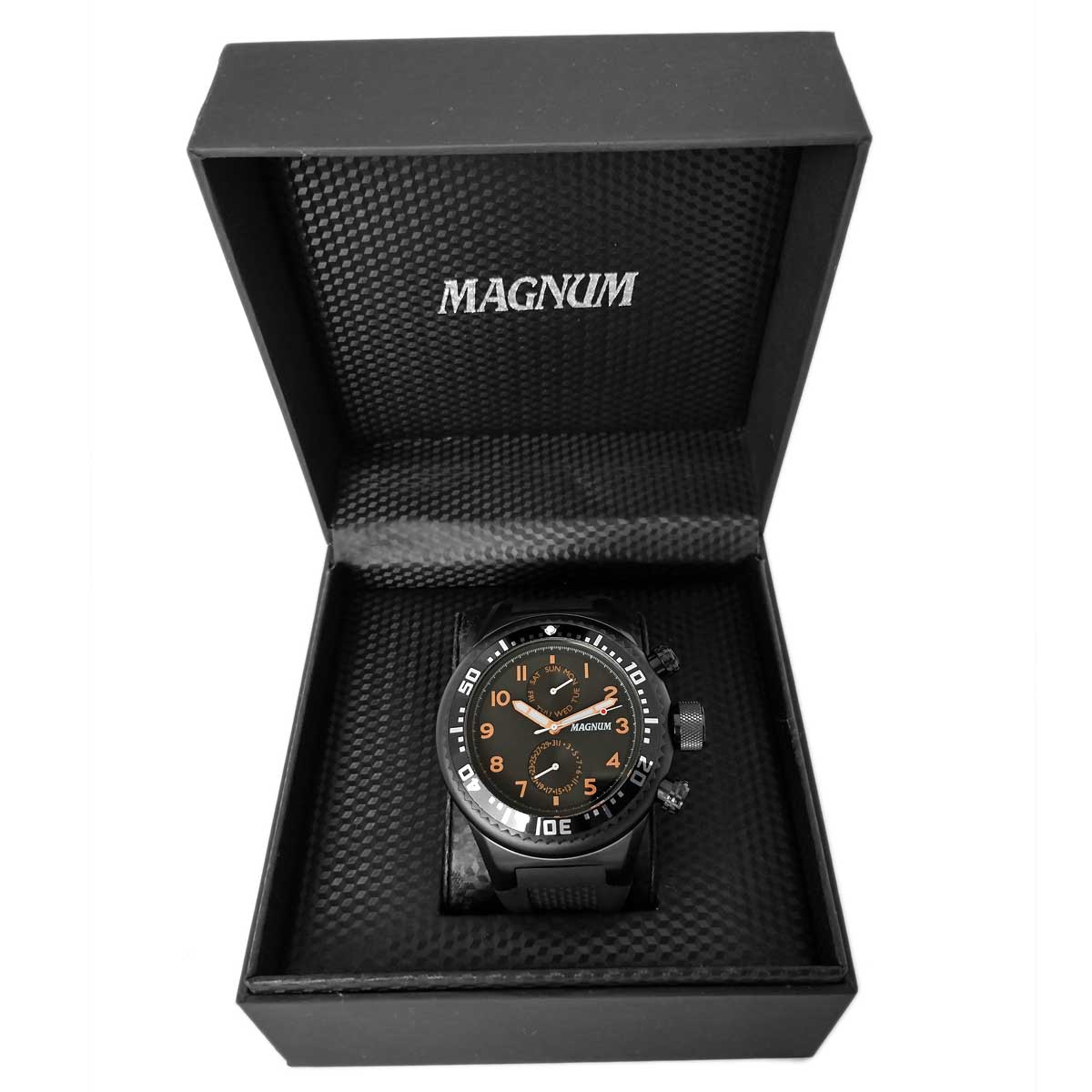 Relógio Magnum Masculino - MA34003D - Preto com Pulseira de