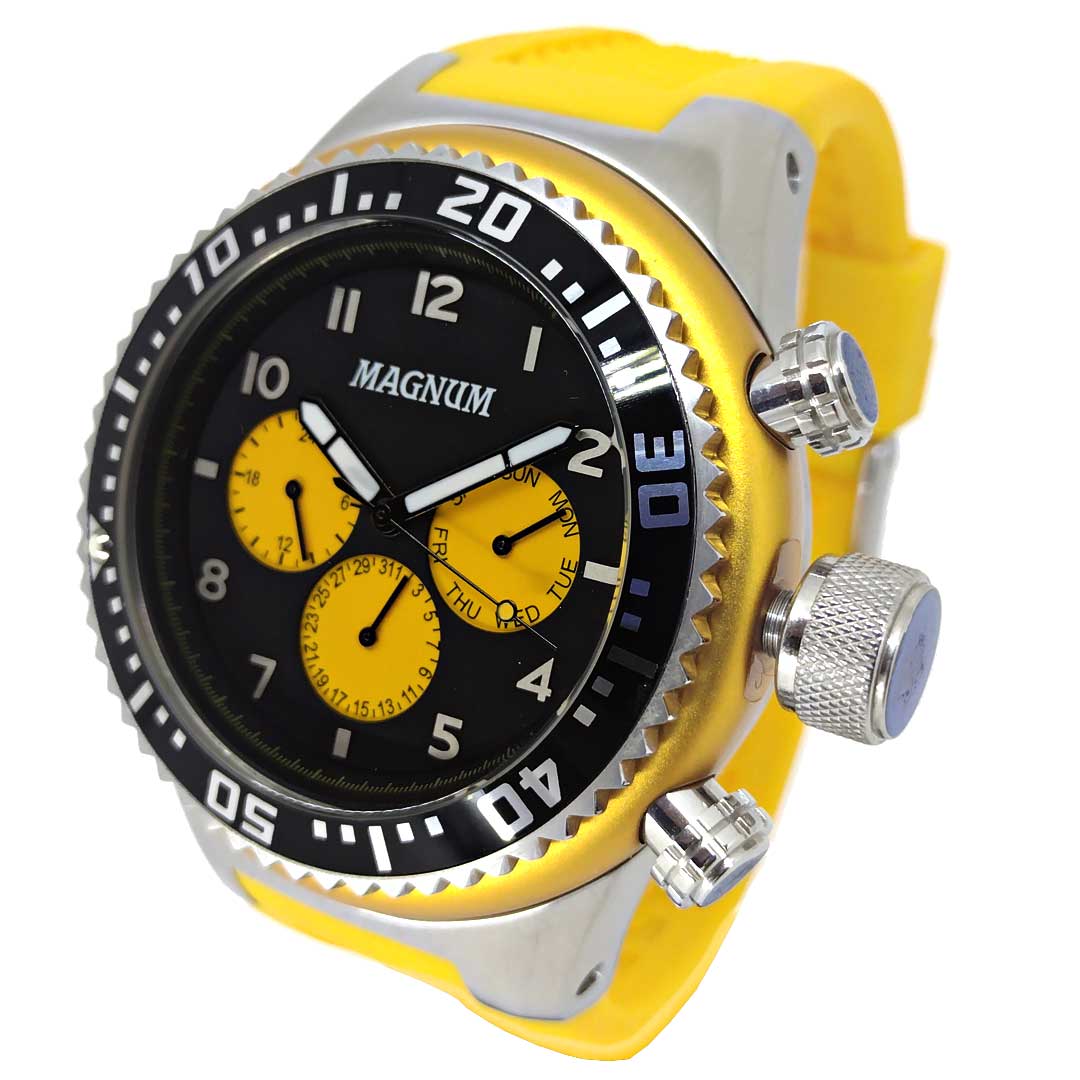 Relógio Magnum Masculino - MA34003D - Preto com Pulseira de