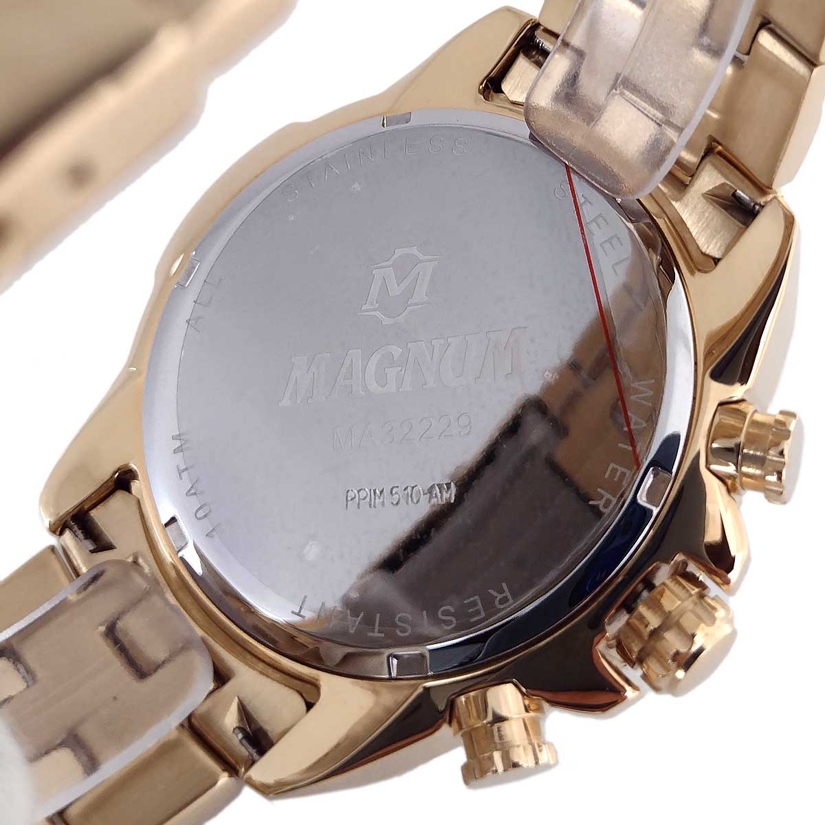 Relógio Masculino Magnum Dourado Cronógrafo - MSTIME RELÓGIOS