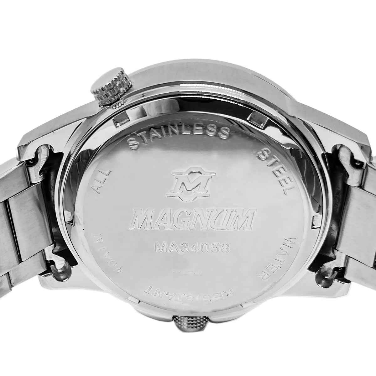 Relógio Masculino Magnum Prata Casual Prova d'agua Original