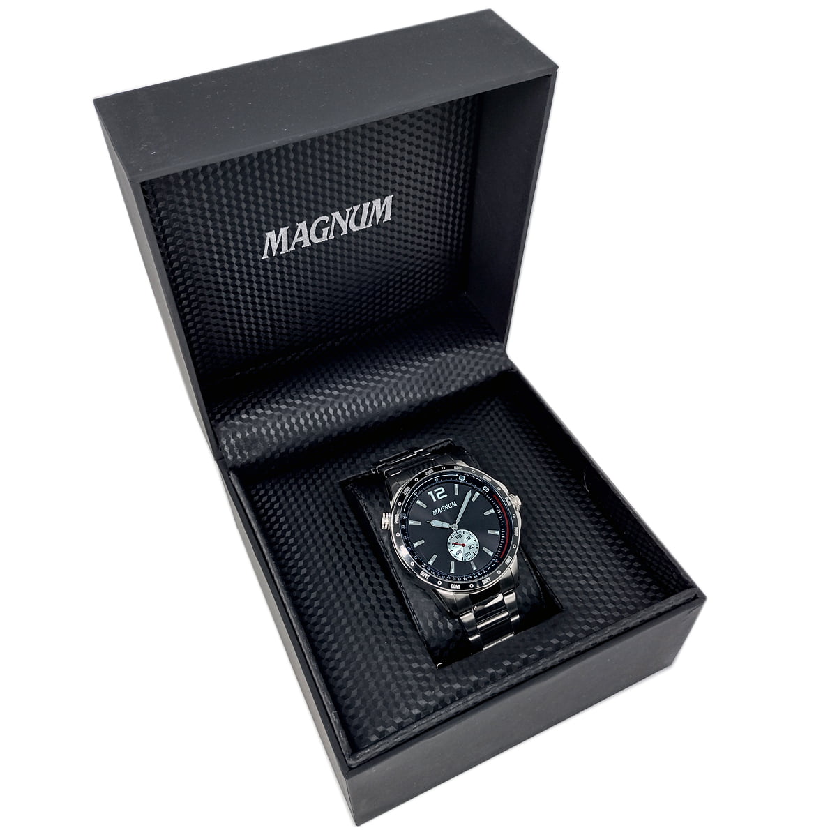 Relógio Magnum Masculino Prata Automático MA35100F Prova d'água 2 ano de  garantia com carteira em Promoção na Americanas