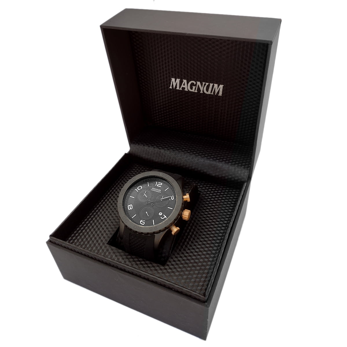 Relógio Magnum Masculino Pulseira em Silicone – Preto - Shopping Jardins  Online