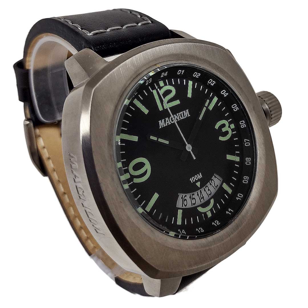 Relógio Magnum Military Analógico Masculino Pulseira de Couro