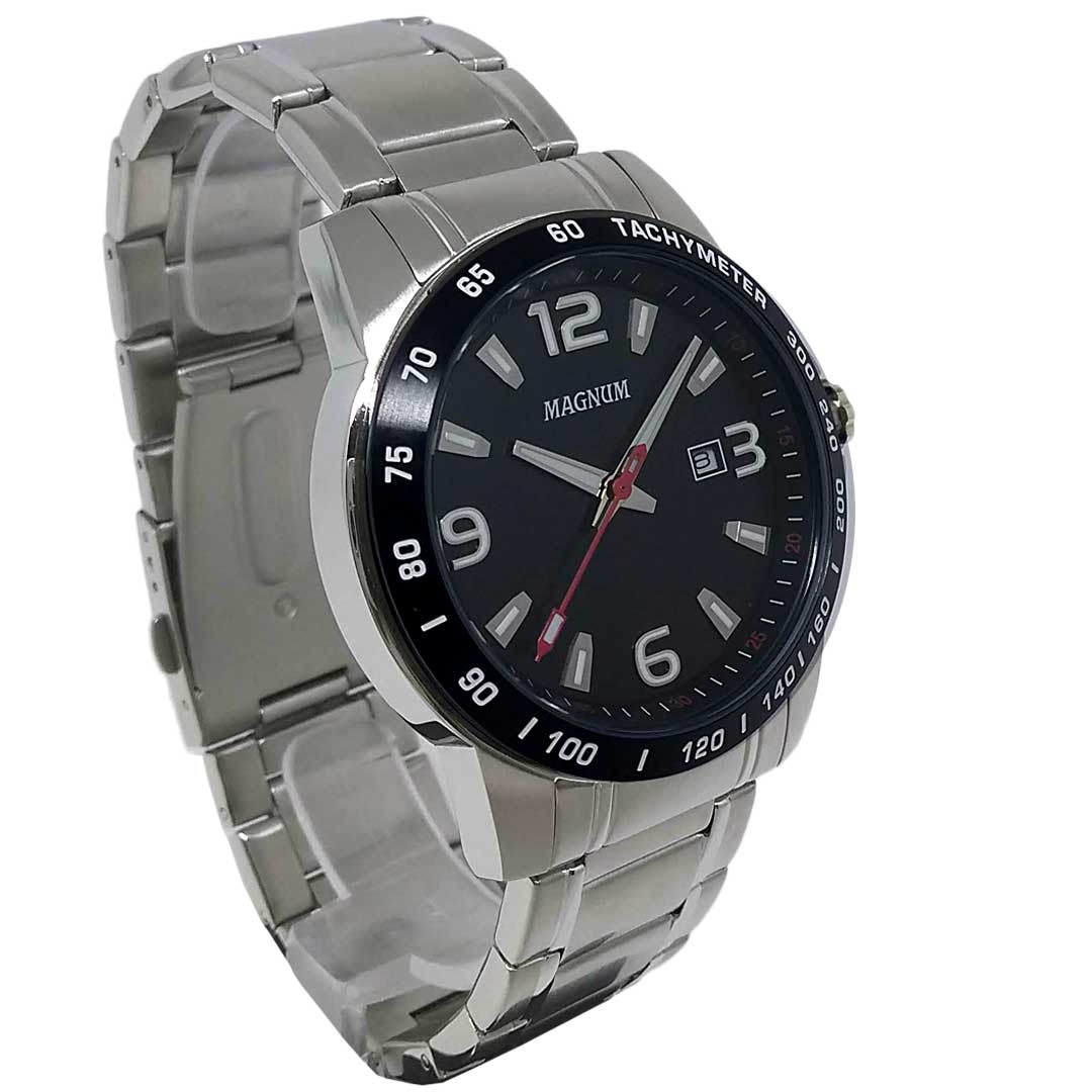 Relógio Masculino Magnum Prata Analógico A Prova D'Água MA33282F com o  Melhor Preço é no Zoom