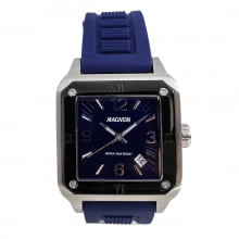 Relógio Magnum Racing Quartz Masculino Feminino - Preto+Azul